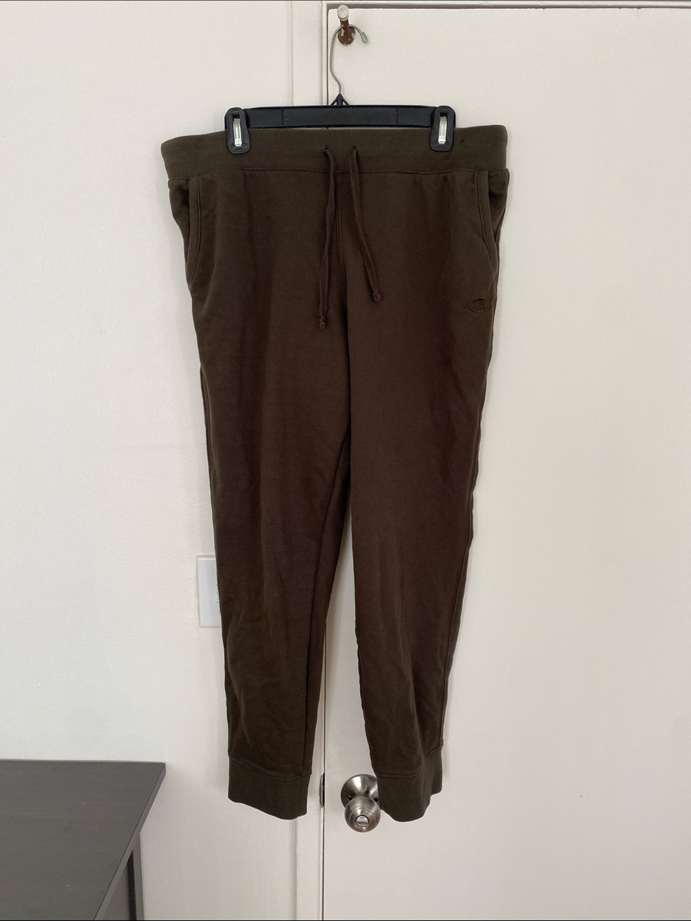 Champion Olive Green Jogger Sweatpants - Drawstring Waist